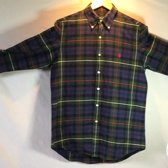 Ralph Lauren woven cotton long sleeve button down shirt (Classic Medium) - Picture 3 of 9